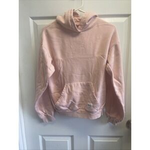 H&M Juniors Hoodie Size 16/18 Baby pink NYC soft Comfy Girly
